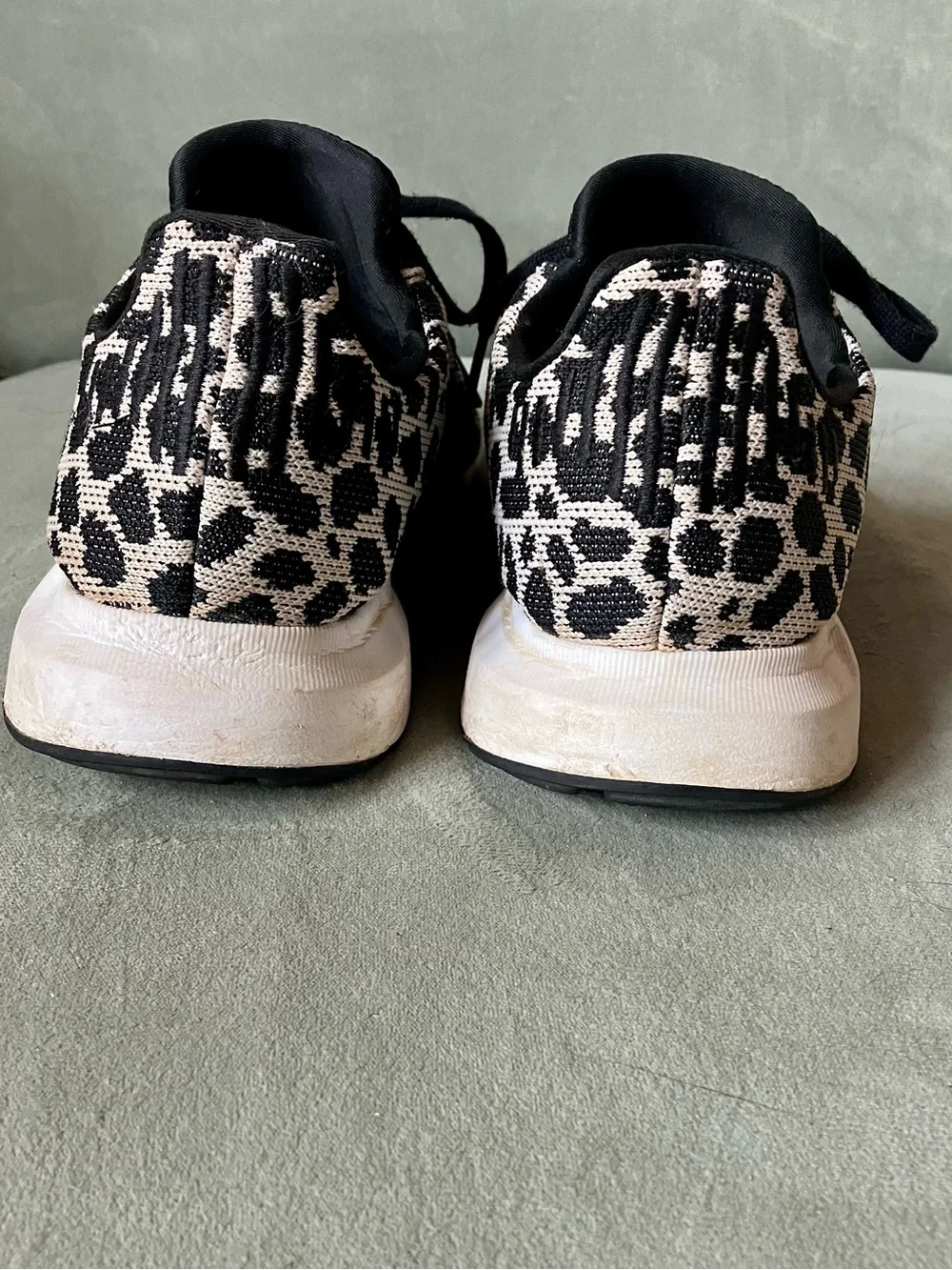 Men’s Adidas Swift Cheetah Print Mesh Shoes